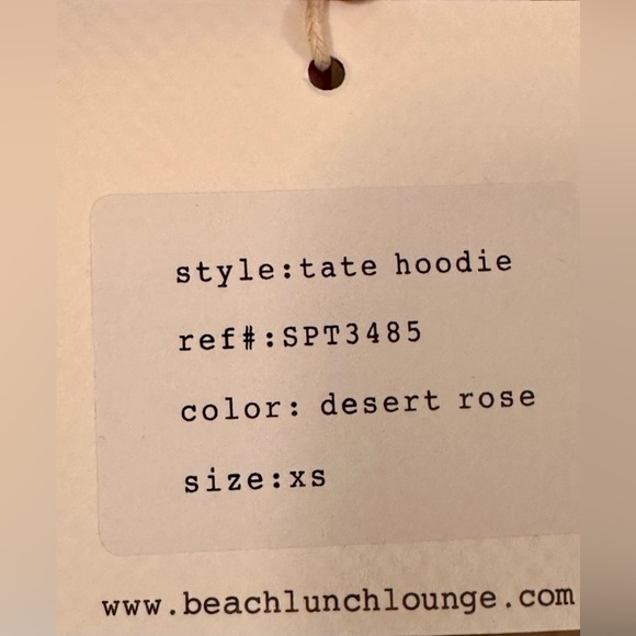 NWT Beach Lunch Lounge Tie Dye Hooded Sweatshirt Size XS - Picture 8 of 8